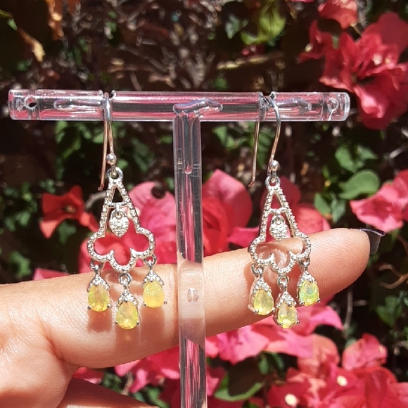 925 Ethiopian Opal Earrings. PRICE IS FIRM.